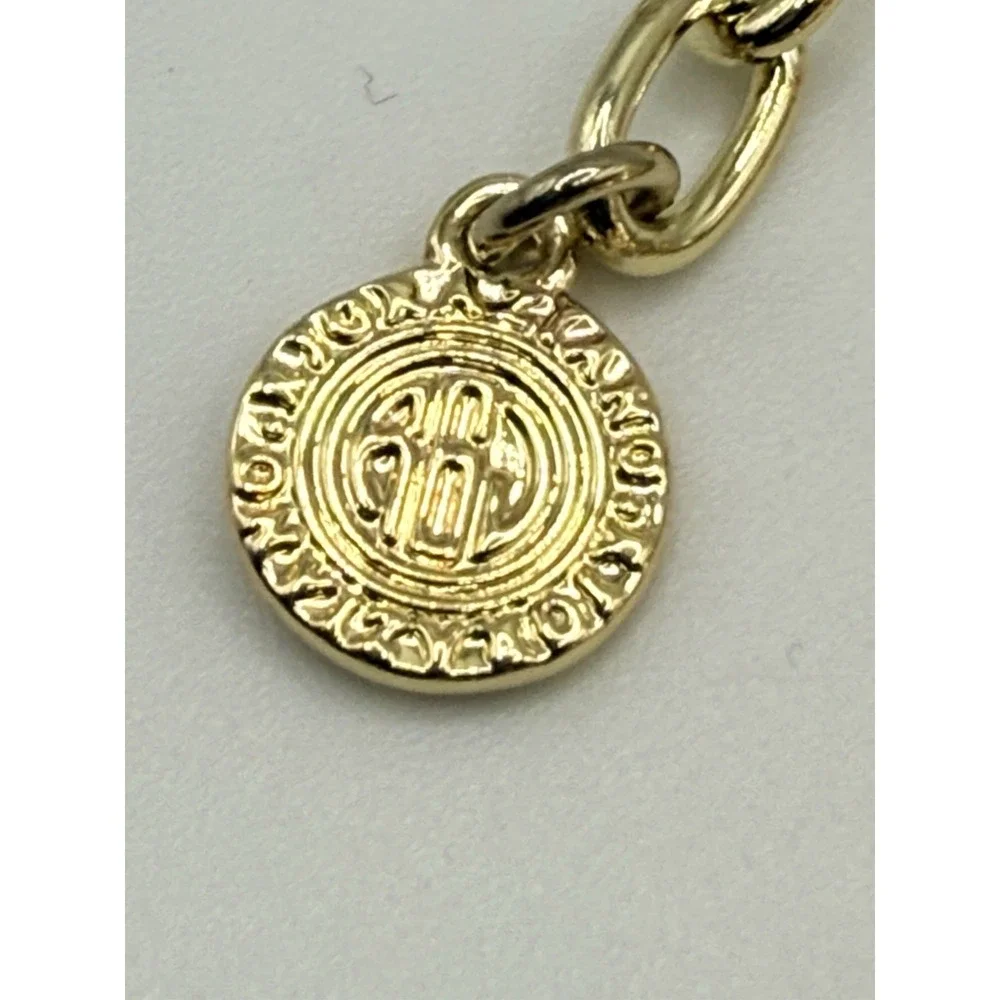 RJ Graziano Bracelet Pink Woven Gold Tone Adjustable 7.5